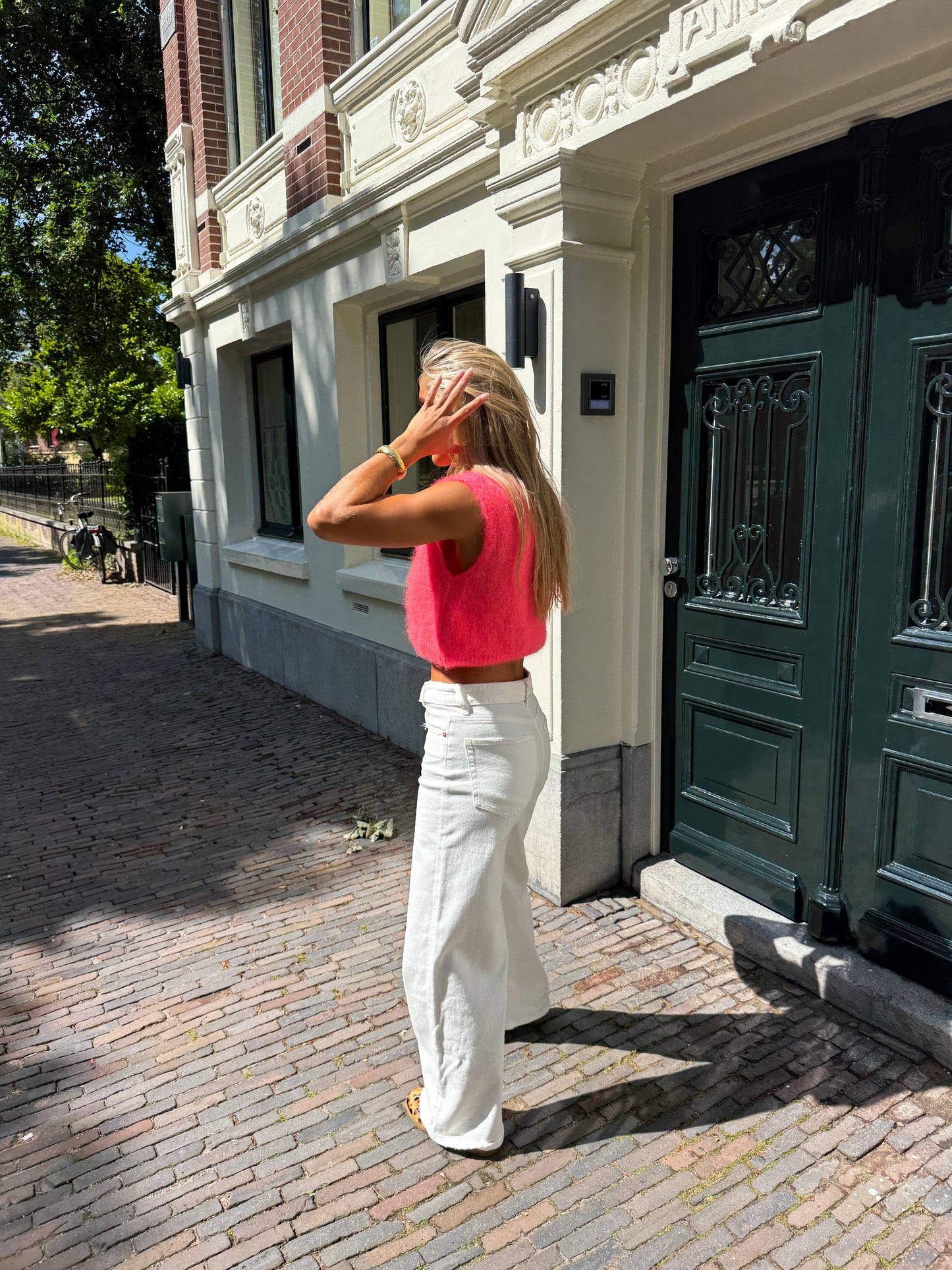 Rosie knit gilet ★ koraal