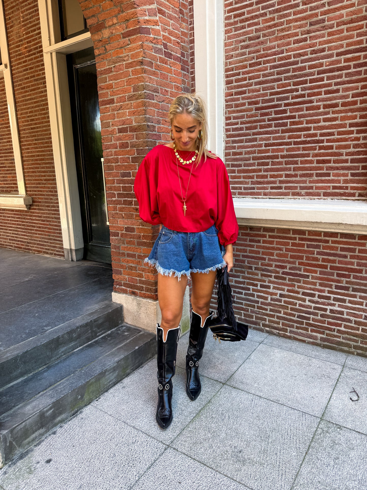 Juna blouse ★ rood