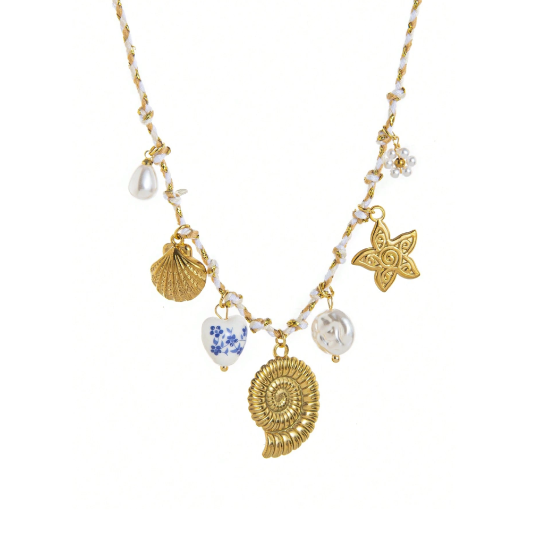 Sophie ketting ★ Wit & blauw