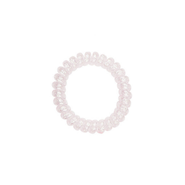 Haar elastiek ★ Licht roze glitter