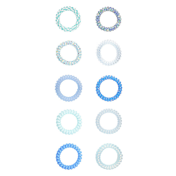 Haar elastiek 10 stuks ★ blauw
