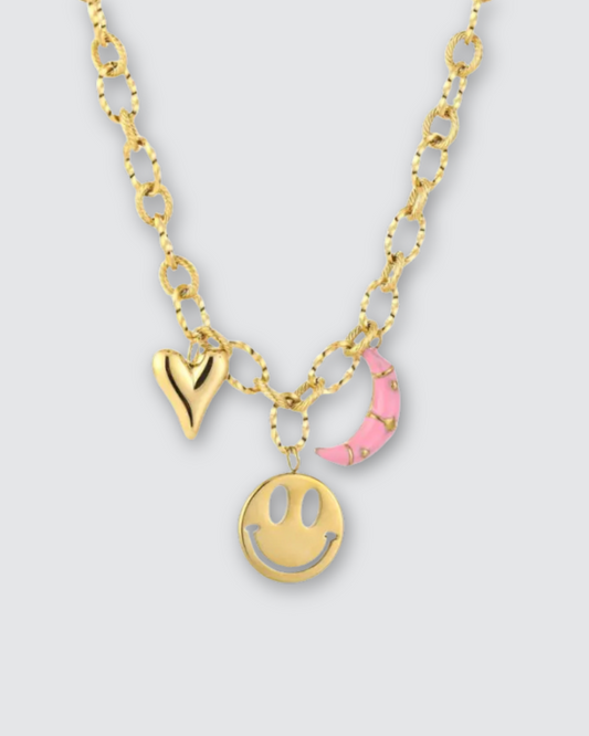 Smiley bedel ketting