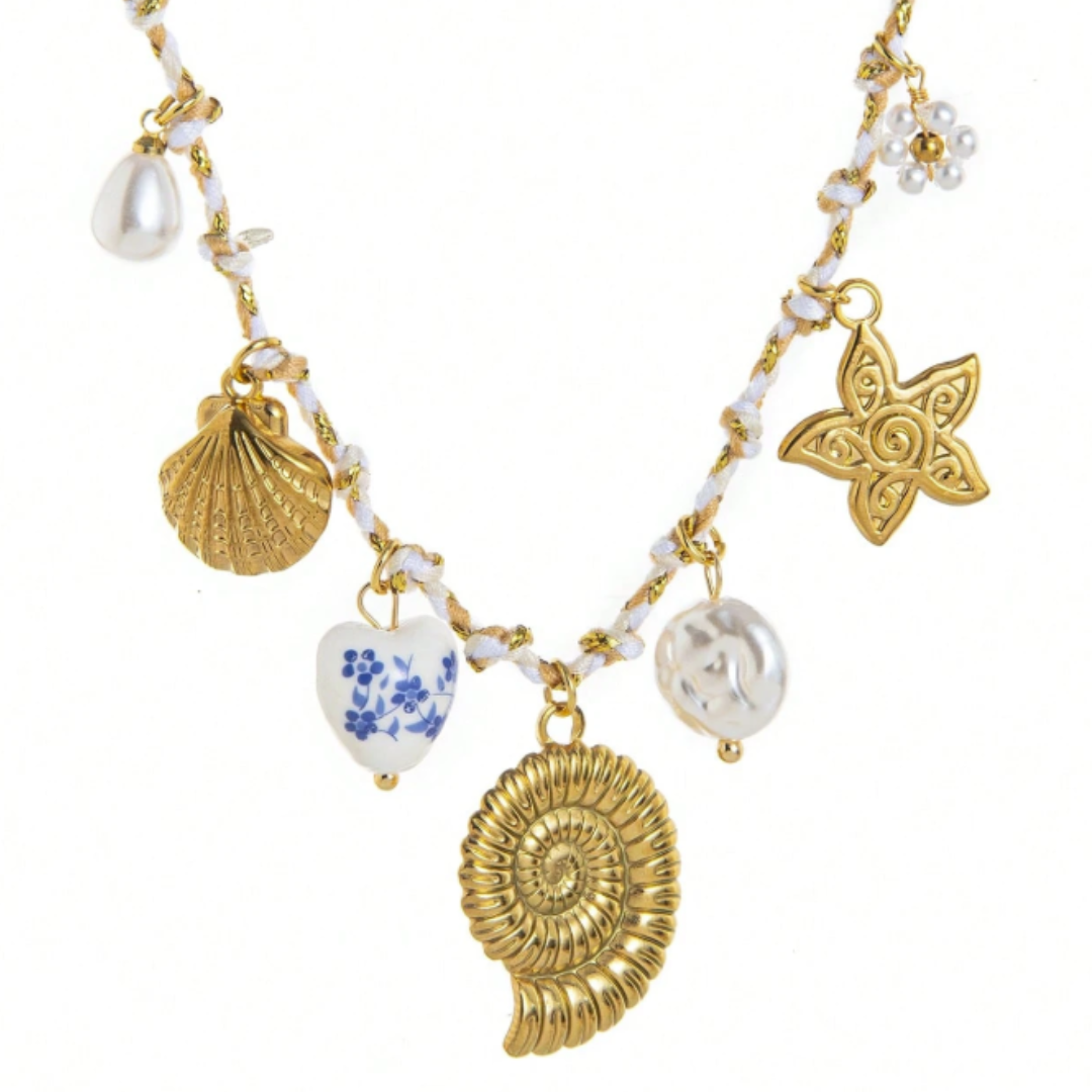Sophie ketting ★ Wit & blauw