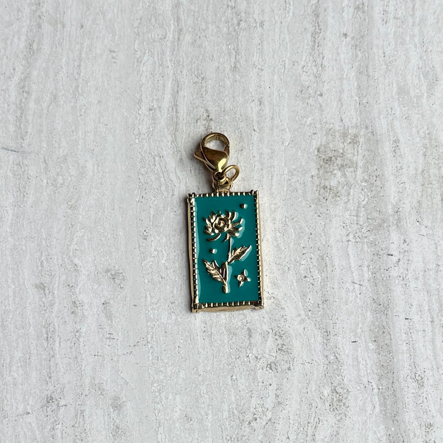 Bedel zegel bloem ★ groen