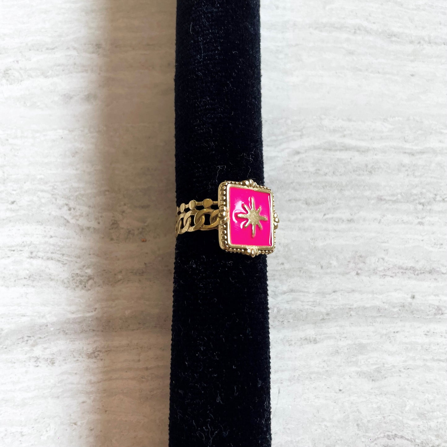Lola ring ★ roze