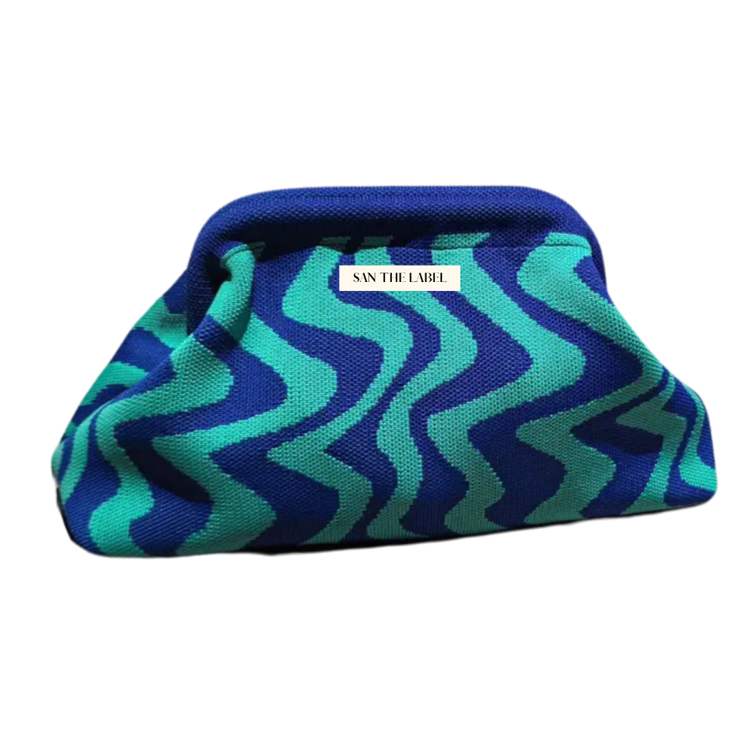 Lola tas ★ turquoise & blauw