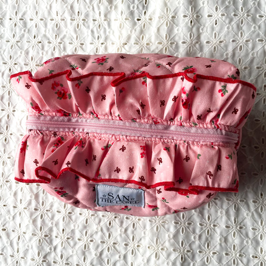 Belle toilettas ★ Roze & bloemetjes