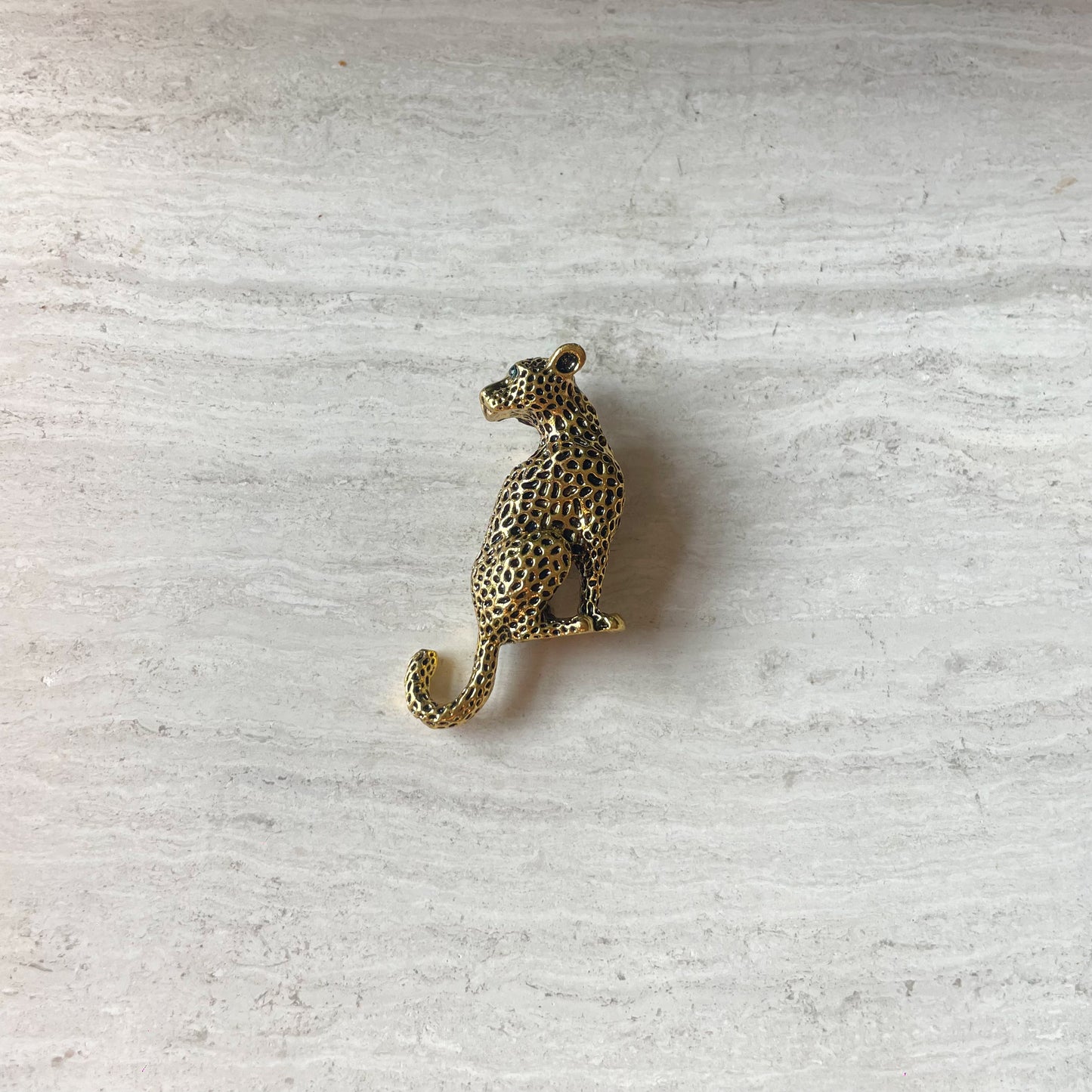 Luipaard broche goud