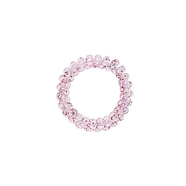 Haar elastiek ★ roze glitter