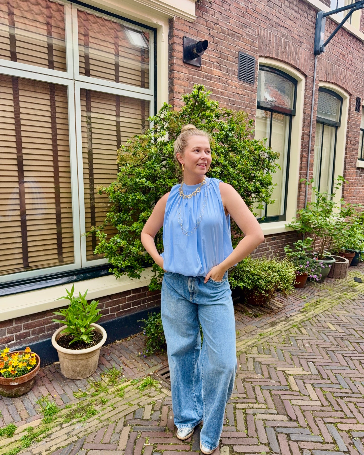Juliette top ★ blauw