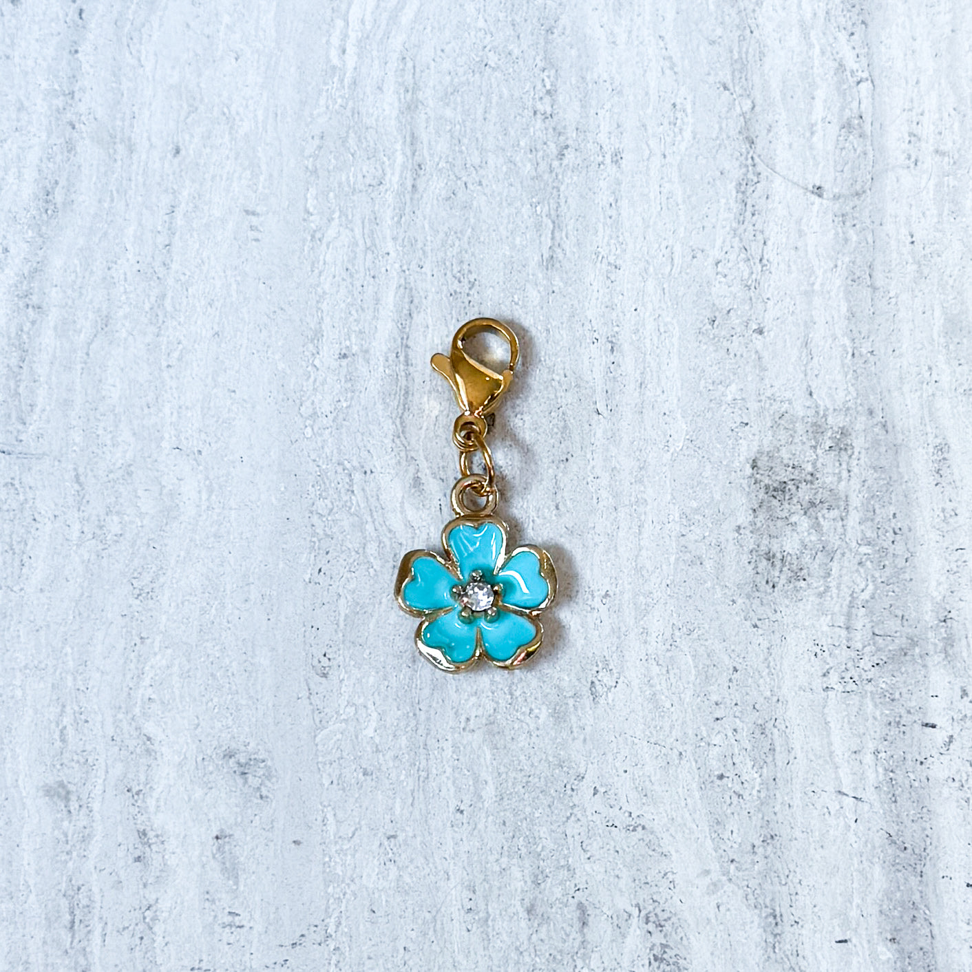 Bedel bloemetje ★ blauw
