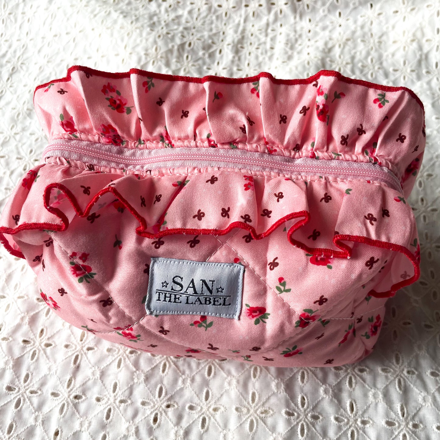 Belle toilettas ★ Roze & bloemetjes