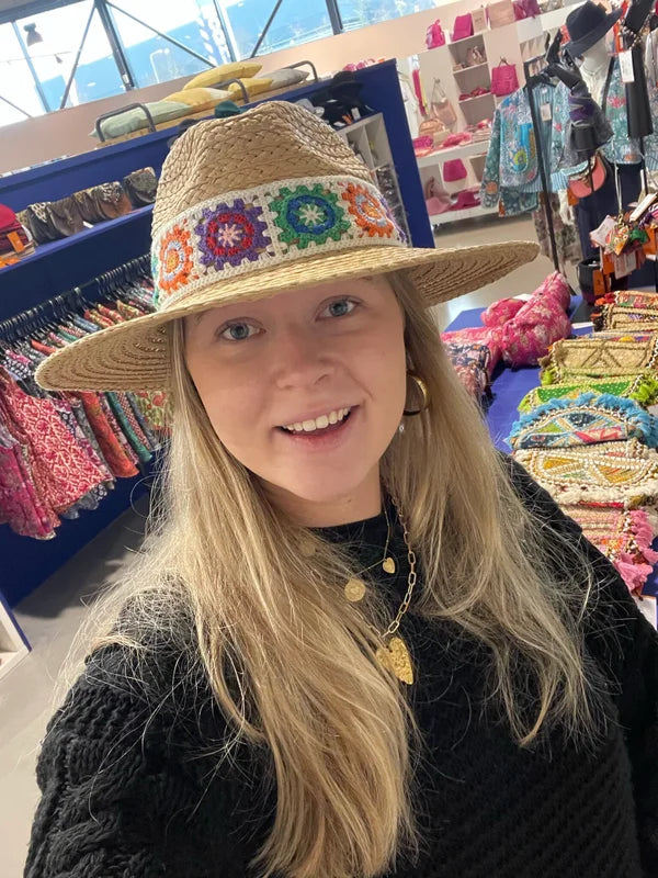 Boho hoed crochet