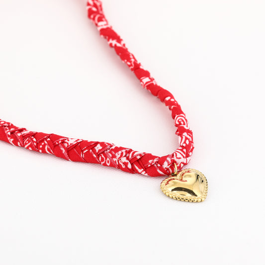 Rode bandana Ketting