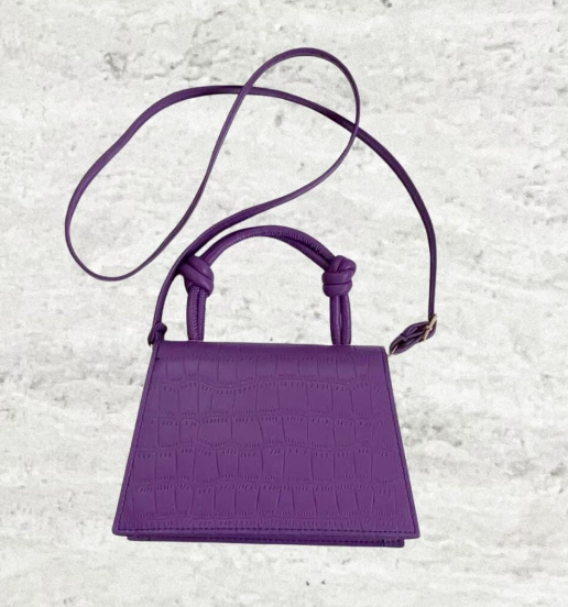Stella crocodile bag purple