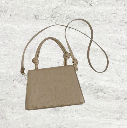 Stella crocodile bag beige