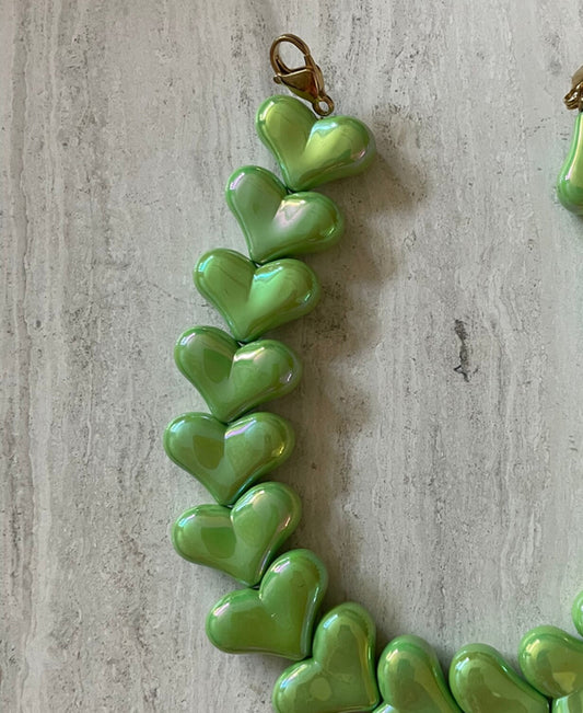 Endless love phonecoard ★ parelmoer groen