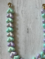 Endless love phonecoard ★ Klein parelmoer lila & mint