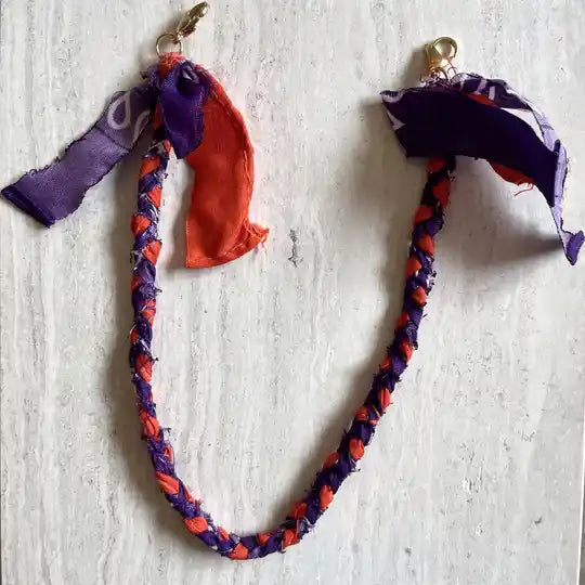 Bandana phonecoard ★ Paars & oranje