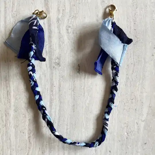 Bandana phonecoard ★ licht blauw & donker blauw