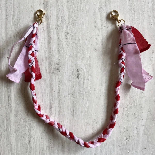 Bandana phonecoard ★ roze & rood