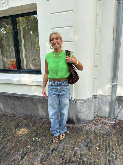 Rosie knit gilet ★ groen