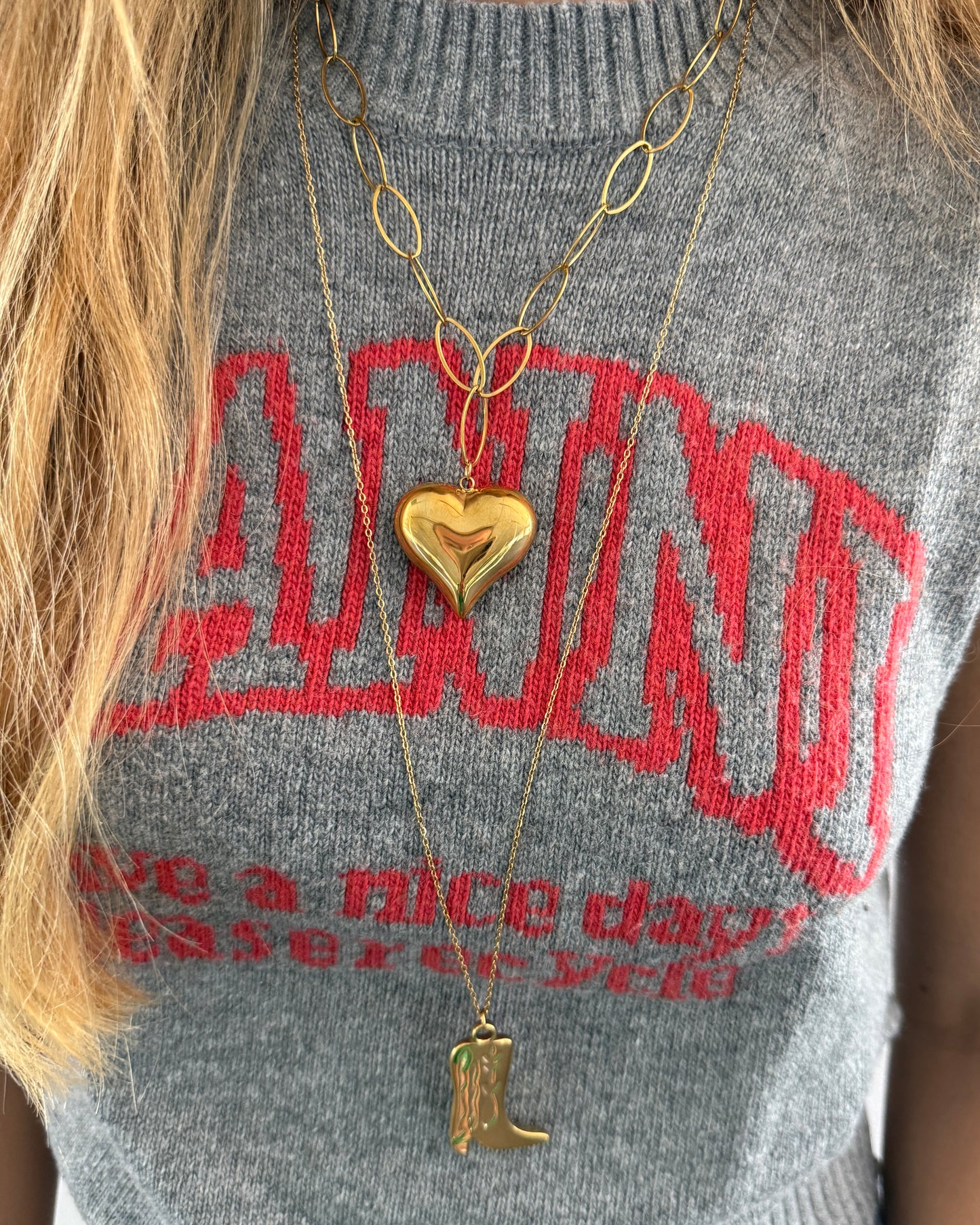Groot hart ketting