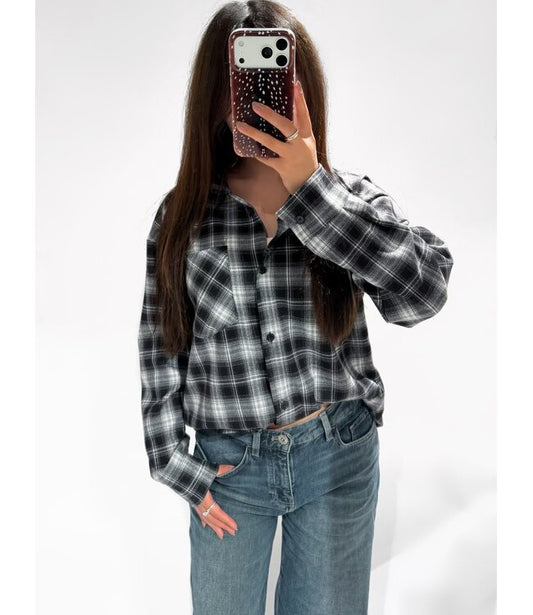 Flannel kae ★ zwart
