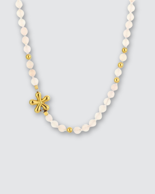 Violet ketting ★ Beige