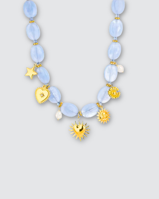 Iris ketting ★ Blauw