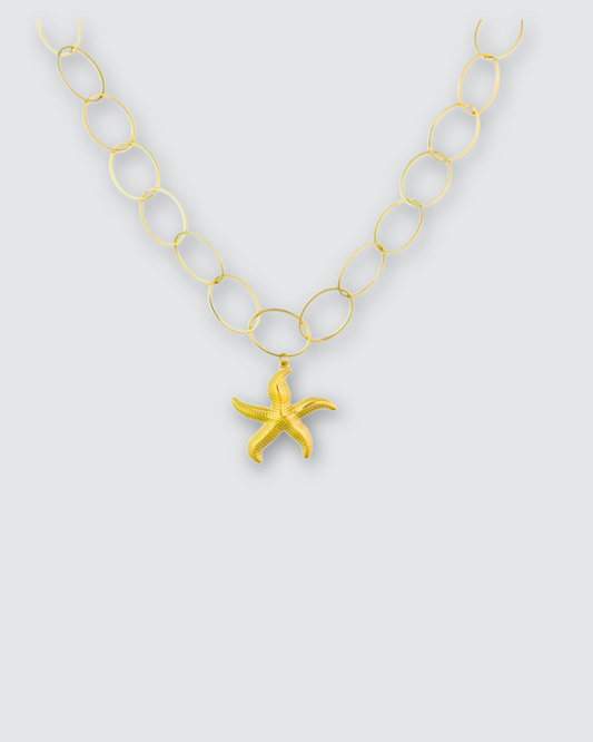 Ovale zeester ketting