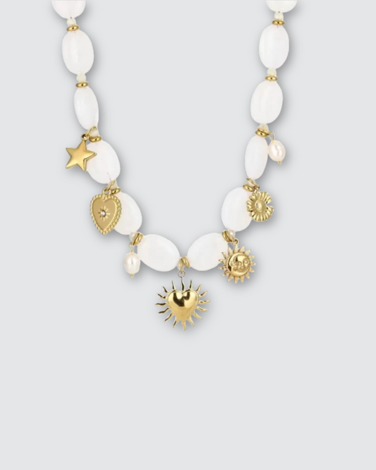 Iris ketting ★ Wit