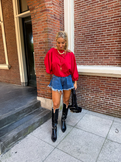 Juna blouse ★ rood