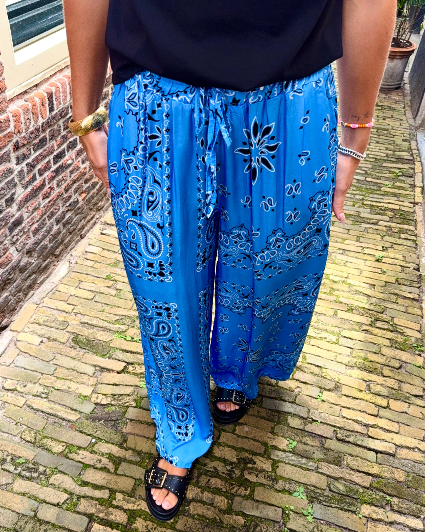 Amelie bandana broek ★ blauw