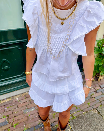Katie skort ★ wit