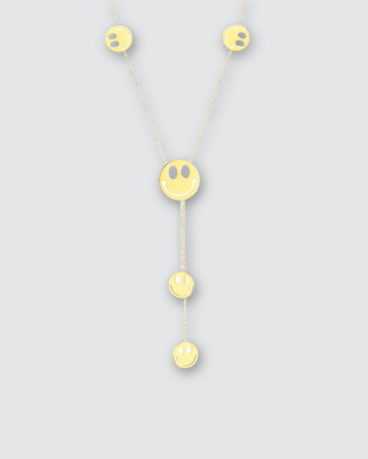 Lange smiley ketting