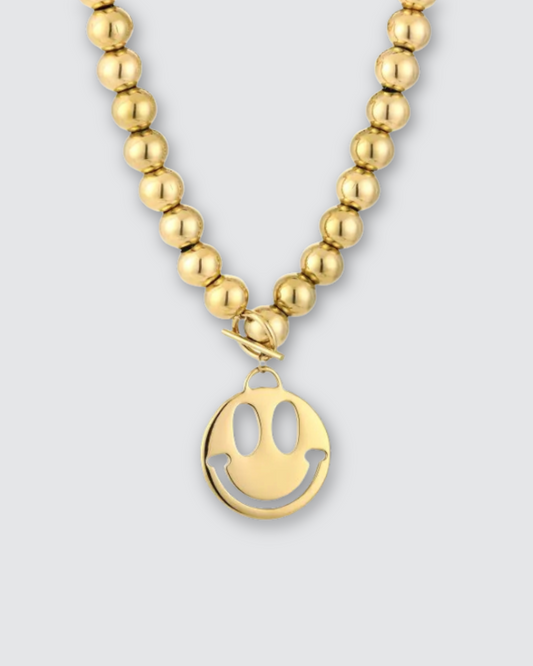 Chunky smiley ketting