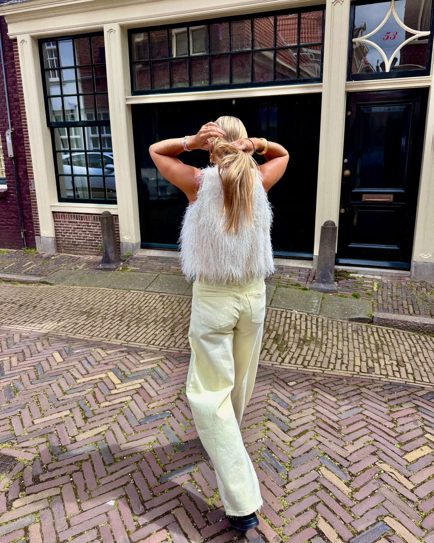 Vie barrel jeans ★ geel