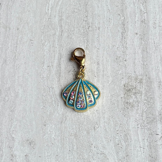 Bedel glitter schelp ★ blauw