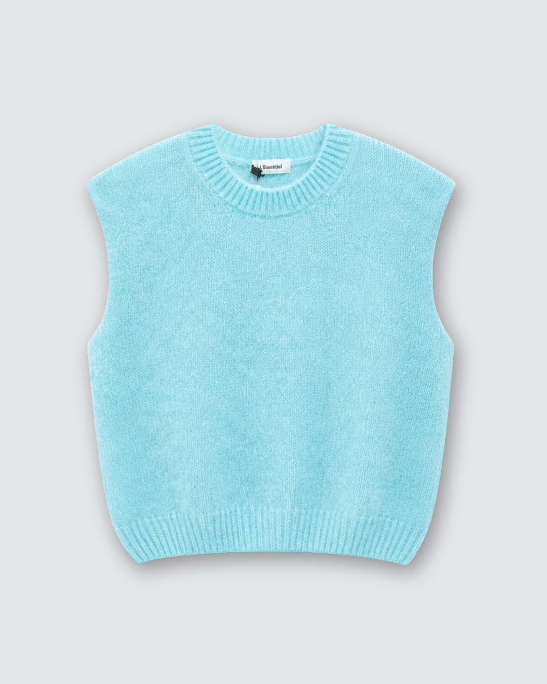 Rosie knit gilet ★ cyaan