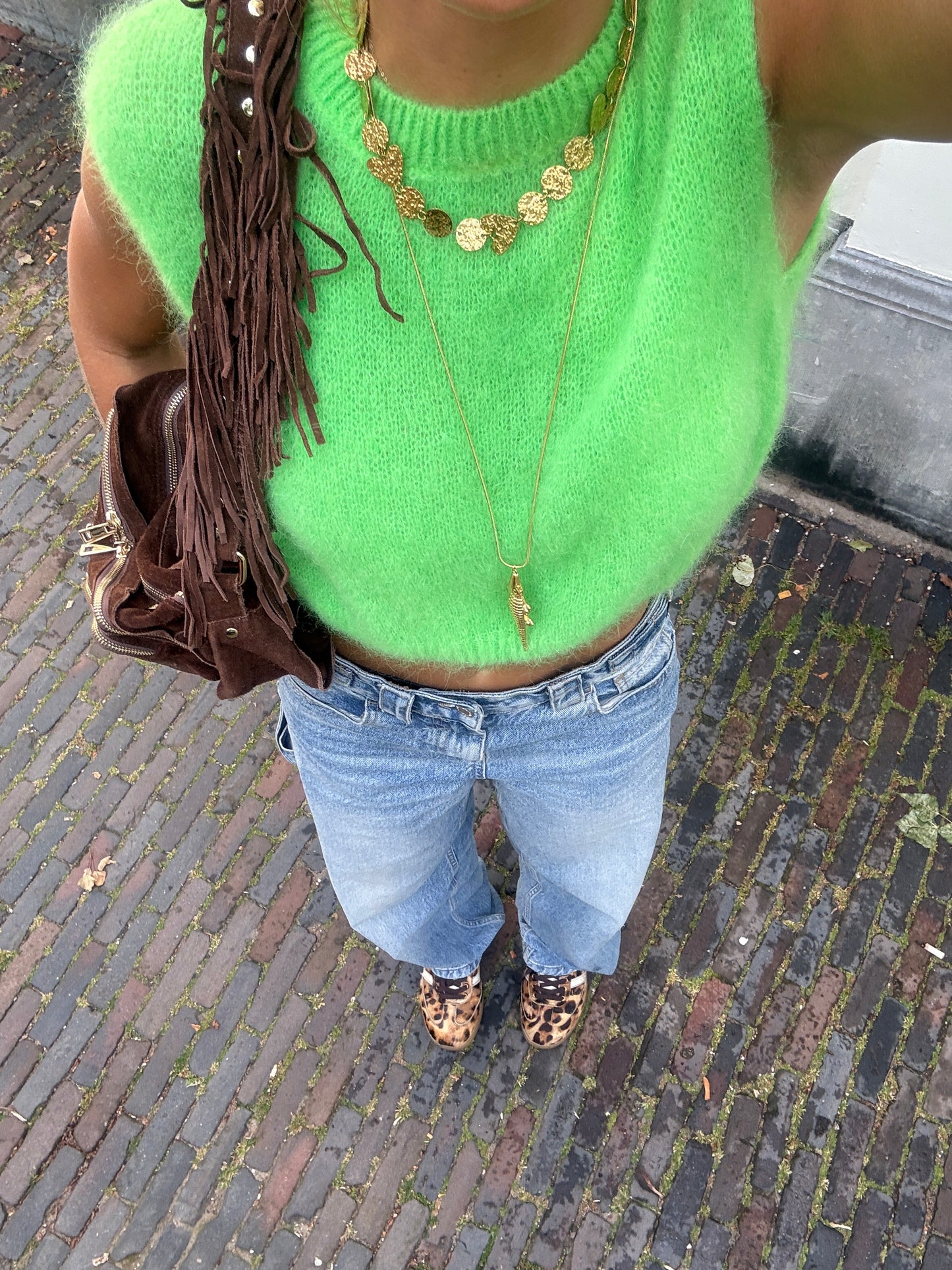 Rosie knit gilet ★ groen
