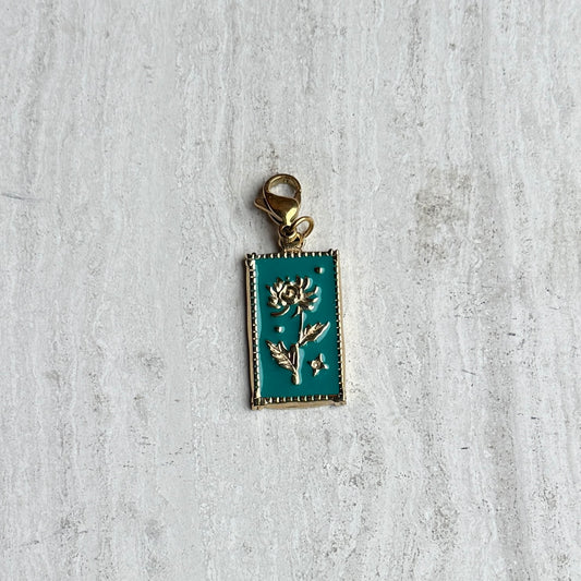 Bedel zegel bloem ★ groen