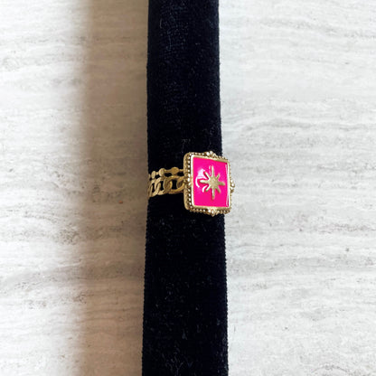 Lola ring ★ roze