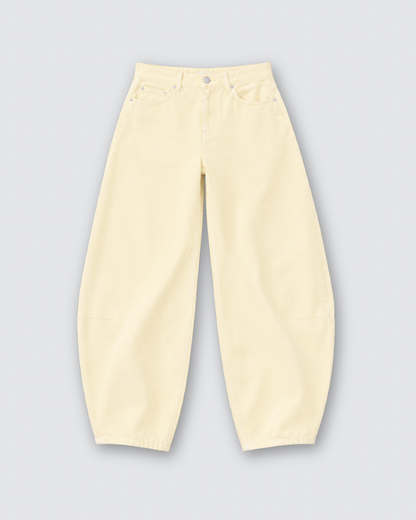 Vie barrel jeans ★ geel