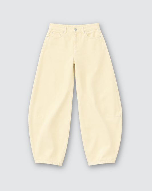 Vie barrel jeans ★ geel