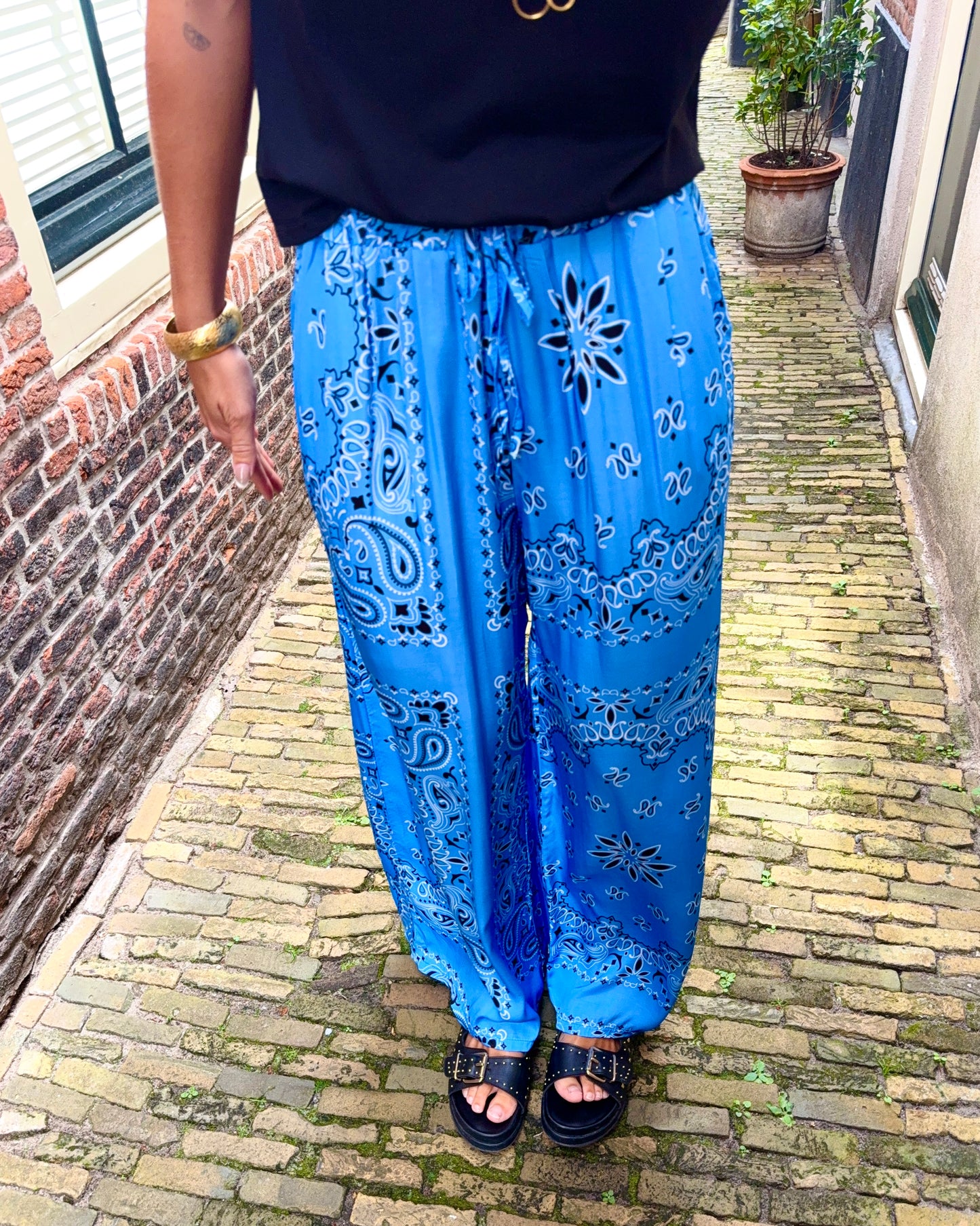 Amelie bandana broek ★ blauw