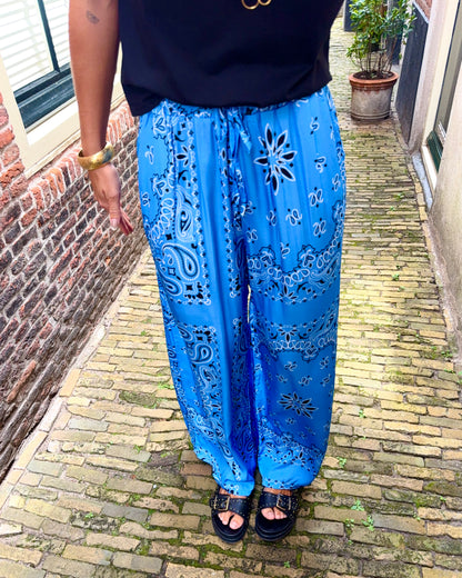 Amelie bandana broek ★ blauw