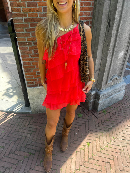 Bobbie jurk ★ rood