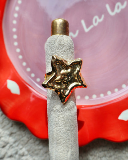 Big star ring ★ goud
