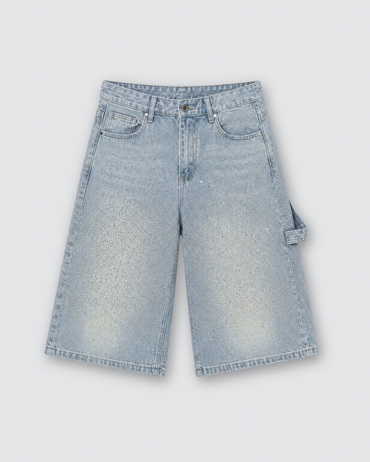 Nina glitter jort ★ denim